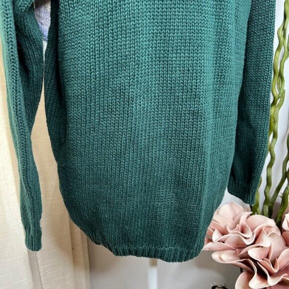 90s Vintage Tiara International Santa Claus Christmas Sweater Sequins Large - Picture 14 of 14